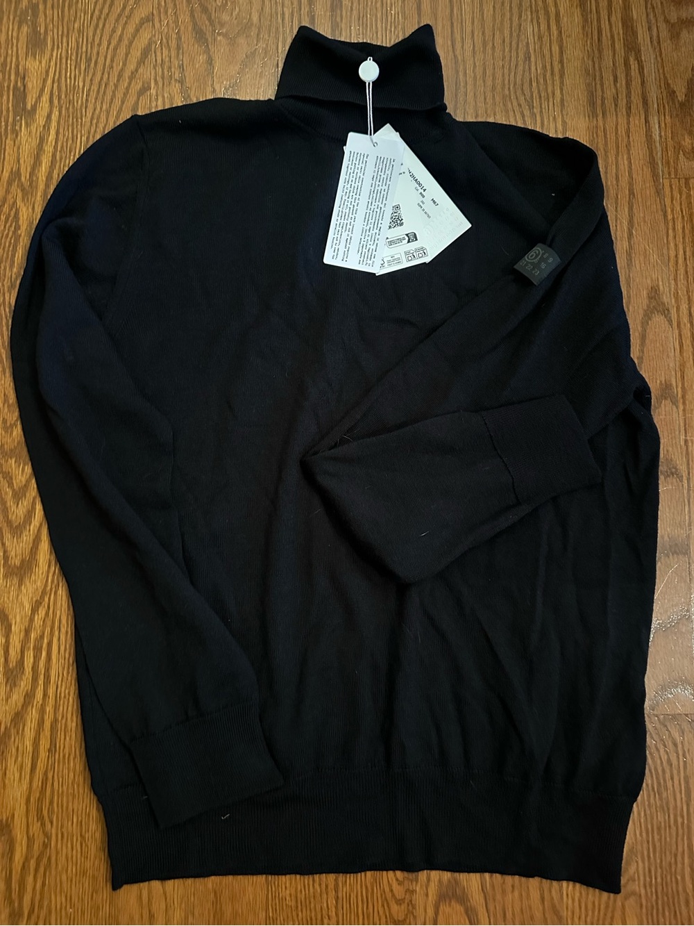 Maison Martin Margiela Black Turtleneck Sweater Size L